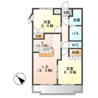 LIVERPOOL(リバプール)【2階】の間取り