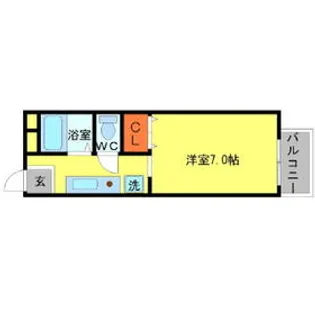 ヴィラプレフェールⅡA棟【211号室】の間取り