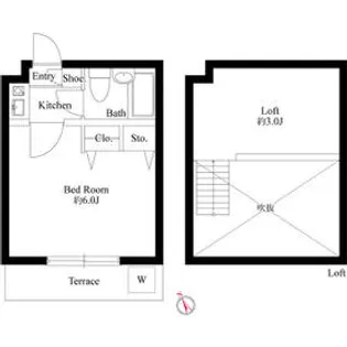 ジュネパレス柏第62【1階】の間取り