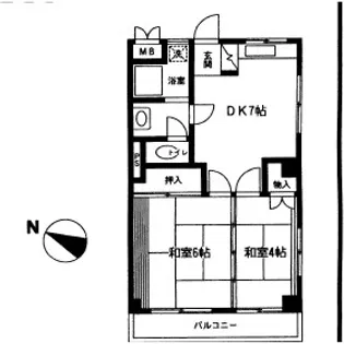 石井第1ビル【203号室】の間取り