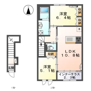 バンデ グランデⅢ【2階】の間取り