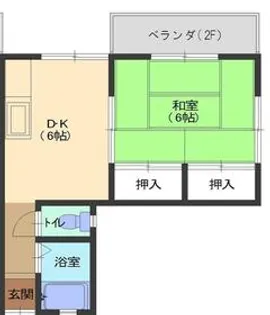 コーポラスひろ【203号室】の間取り