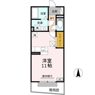 モナリエ竹成 B【1階】の間取り