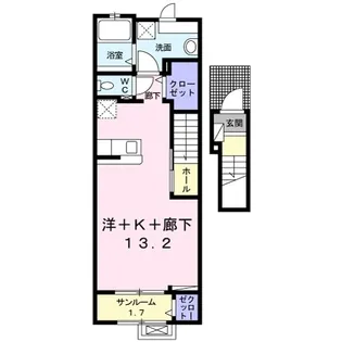 ラ リュミエール【204号室】の間取り
