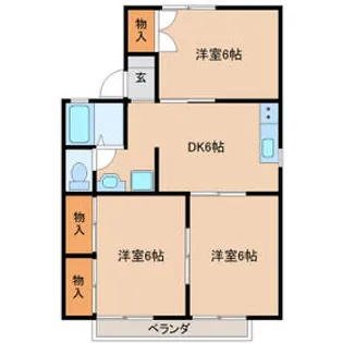 ファーストコーポ八千代【1階】の間取り