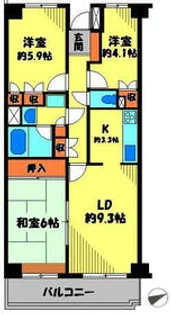 グラン・ヴェルジェ【5階】の間取り