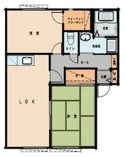 シティハイツクレベール28 F【102号室】の間取り