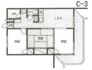 ルグラン曳馬【3階】の間取り
