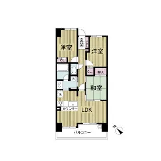 レジディア都島Ⅱ【14階】の間取り
