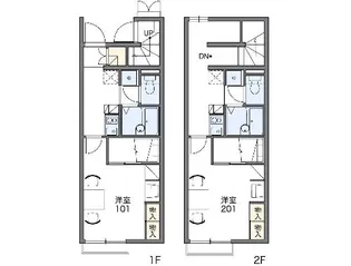 レオパレスプレミアム【209号室】の間取り