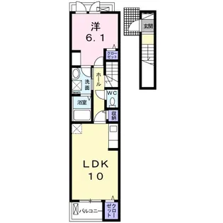 オリゾン Ⅱ【2階】の間取り