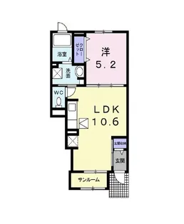 フェリーチェ国済寺【1階】の間取り