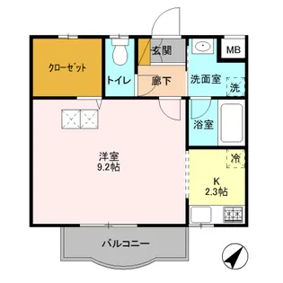 サンウィングS Ⅱ【2階】の間取り