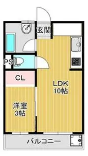 日吉第3コーポA棟【4階】の間取り