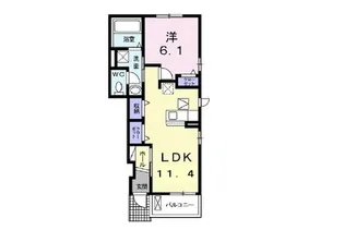 ソラーナ サウス【1階】の間取り