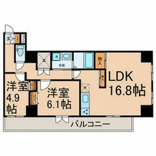 Casa VERDE 【11階】の間取り