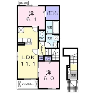 アンジュハイムⅠ【2階】の間取り