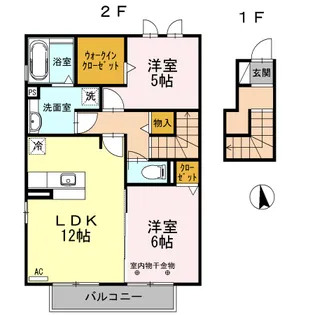 ソレアード A【2階】の間取り