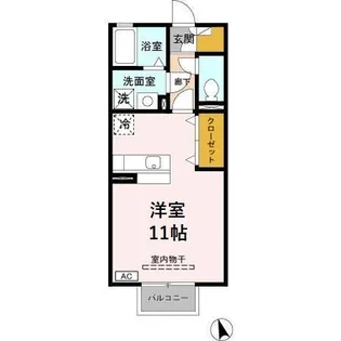 レセンテ・ジュン【2階】の間取り