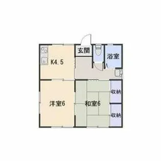 ハイツ山本【2階】の間取り