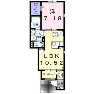 ハッピー プレイス Ⅱ【1階】の間取り