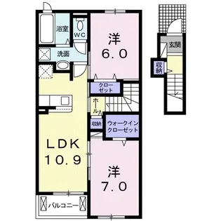 フェアリーズ ヒル LM Ⅱ【2階】の間取り