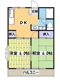 サンハイツ肥沼【103号室】の間取り