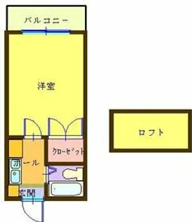 アリス深谷5号館【206号室】の間取り