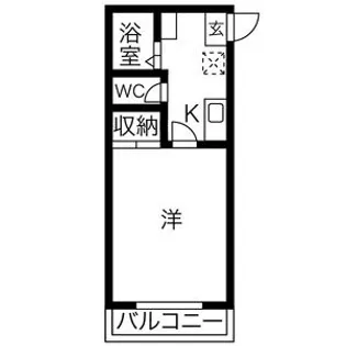第四ハイツA【2階】の間取り