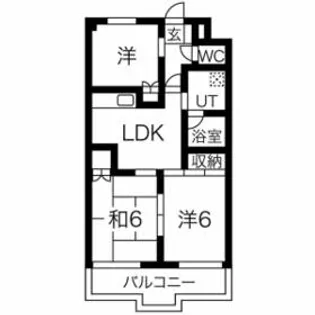 レジデンスTOYOUKE佐野【106号室】の間取り
