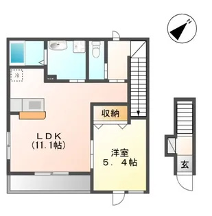 ルミナス天王【2階】の間取り