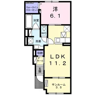 ラリマー【1階】の間取り