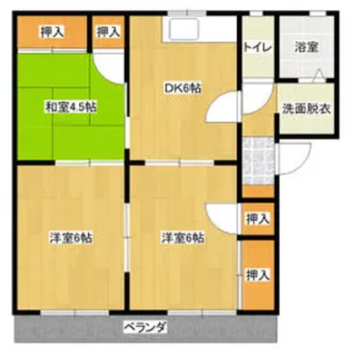 フレグランス千代田【1階】の間取り