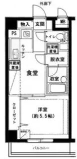 メインステージ大森本町【5階】の間取り