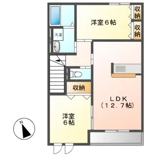 ラ・パッセ・デラ・メンテ【2階】の間取り