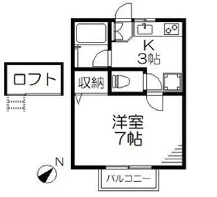 サンシャトレ山本【102号室】の間取り