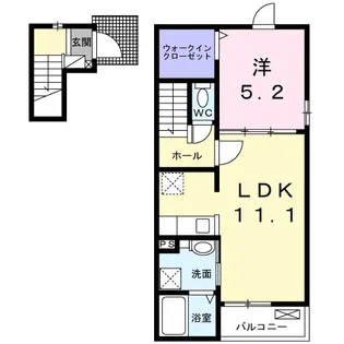 カレントK・J【2階】の間取り