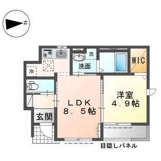 プリミエール ワイズ【1階】の間取り