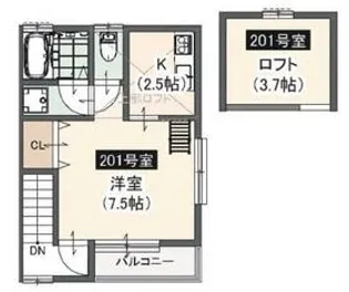 tomoneko space【2階】の間取り