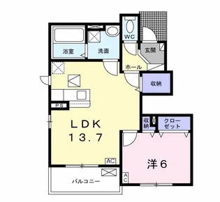 フォロ・ロマーノ B【1階】の間取り