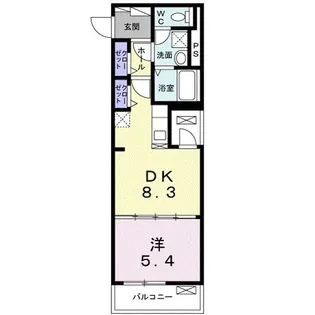 カーサ美麗【2階】の間取り