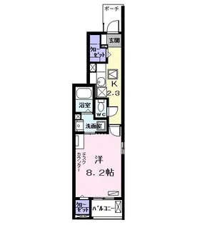 ハイグレイス【1階】の間取り
