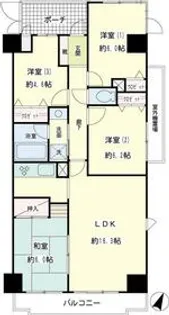NICEステージ湘南つつじが丘【617号室】の間取り