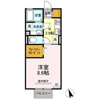 クラレス A【2階】の間取り