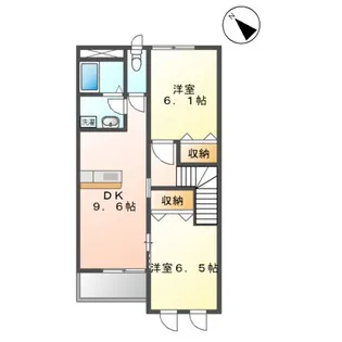 サンズコート【2階】の間取り