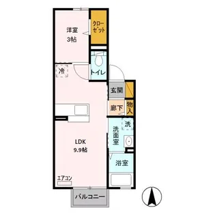 プランドール A【2階】の間取り