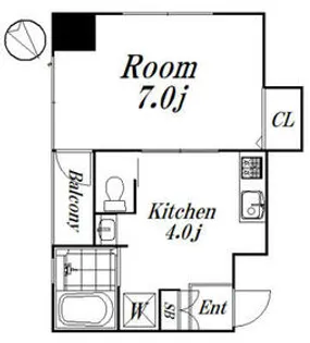 シャルム浜田山【2階】の間取り