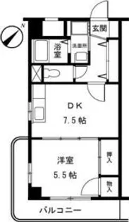 アーバンクレールソシア【5階】の間取り