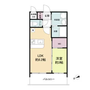 セレニテ江坂アリア【2階】の間取り