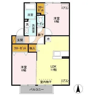 グレイスコート【2階】の間取り